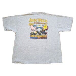 Vintage 2001 Bike Week The Dog House Size 2XL Mens Gray Double Side T-Shirt